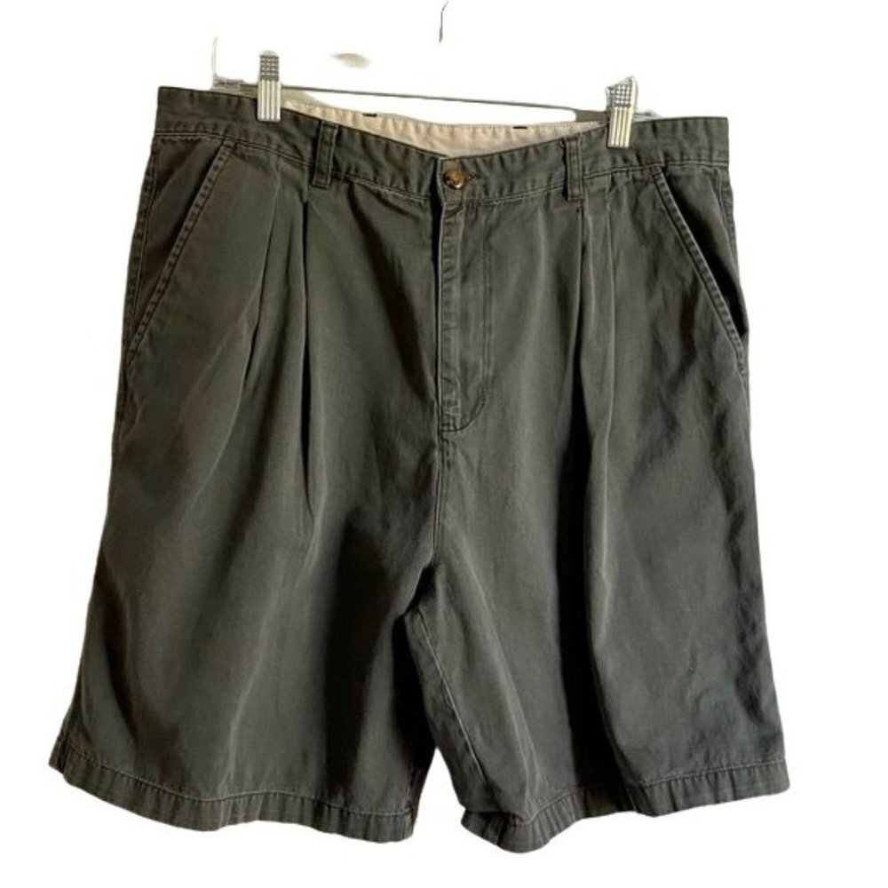 Farah Mens Green Cotton Shorts Size 38